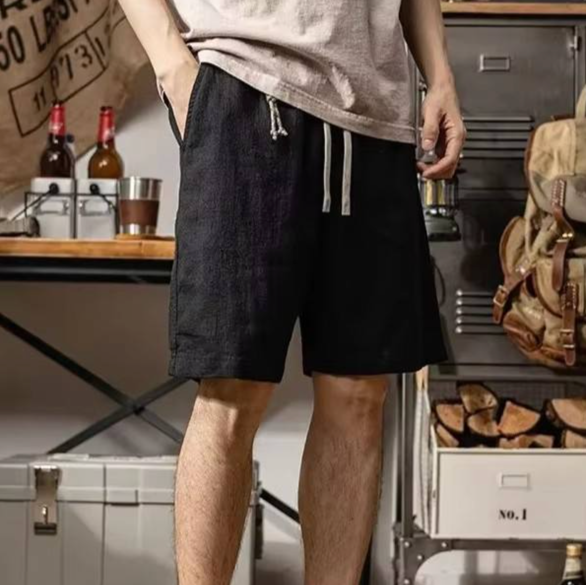 Men’s Japanese-Style Cotton Trousers